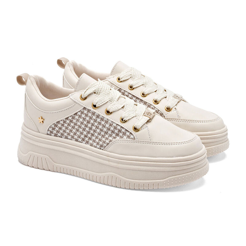 Moramora Tenis Urbano Beige Para Mujer 148979ce image number null