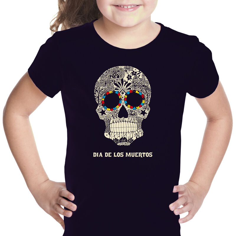 Camiseta Word Art Para Ni&ntilde;a - D&iacute;a de Muertos - ... image number null