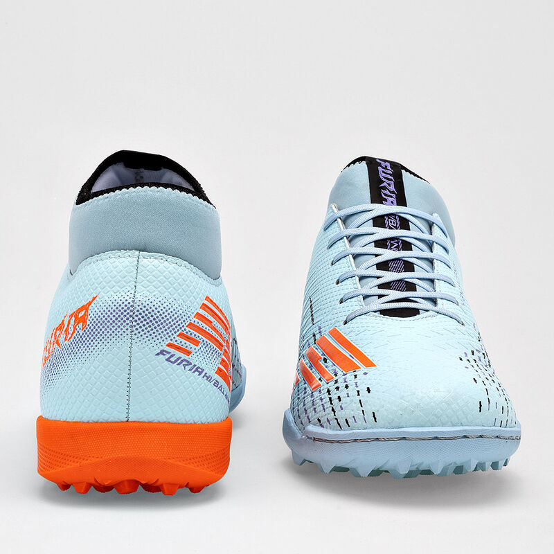 Furia Tenis De F&uacute;tbol Para Mujer Azul Naranja C... image number null