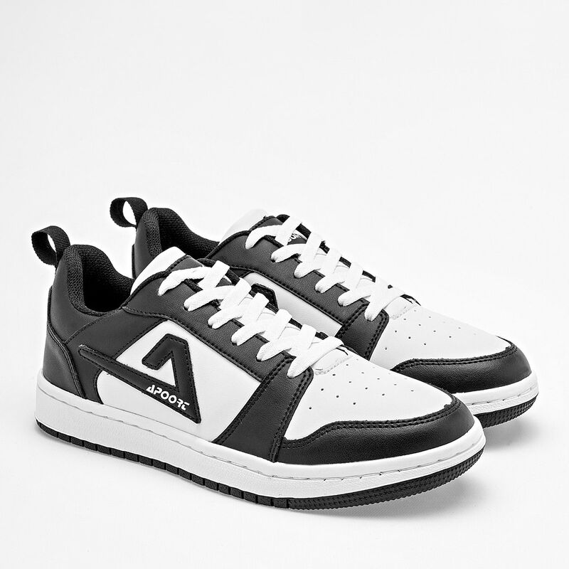 Apoort Tenis urbano para joven blanco negro image number null
