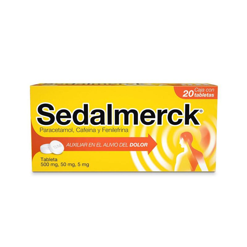 Sedalmerck 500mg/50mg/5mg 20 Tabletas image number null