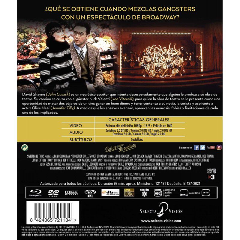 Balas Sobre Broadway [blu-ray] image number null