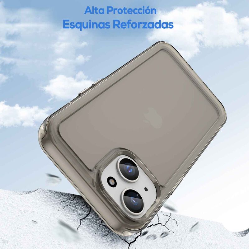 Funda Tekku Tpu Rugged Para Iphone 15 Plus Humo image number null