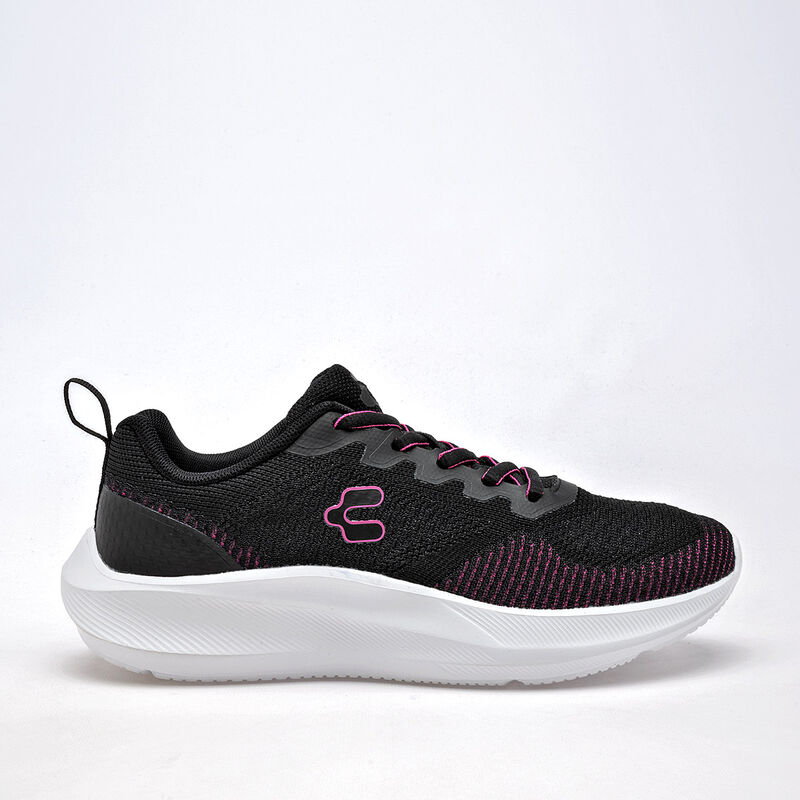 Charly Tenis Deportivo Para Mujer Negro Rosa Co... image number null