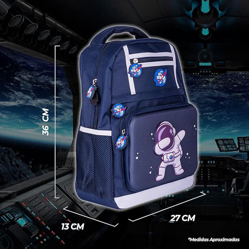 Mochila Escolar Edici&oacute;n NASA con Dise&ntilde;o Astrona... image number null