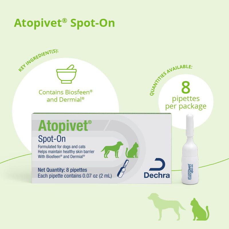 Atopivet Spot-on &ndash; 8 Pipetas De 2 ml Para Perro... image number null