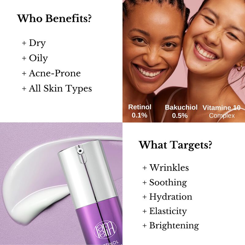 Crema S&eacute;rum Lamelin Wrinkle Retinol Bakuchiol N... image number null