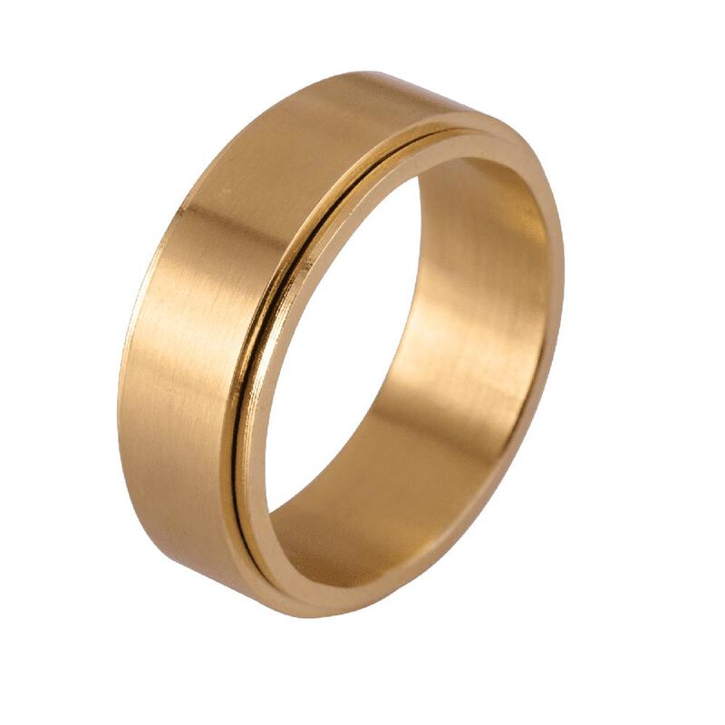 Anillos Hombre Acero Inoxidable Giratorios, Reg... image number null