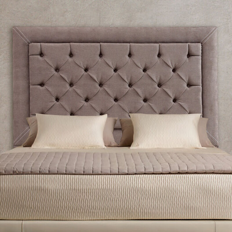 Cabecera Matrimonial Dicasa Mary Gris Oscuro image number null