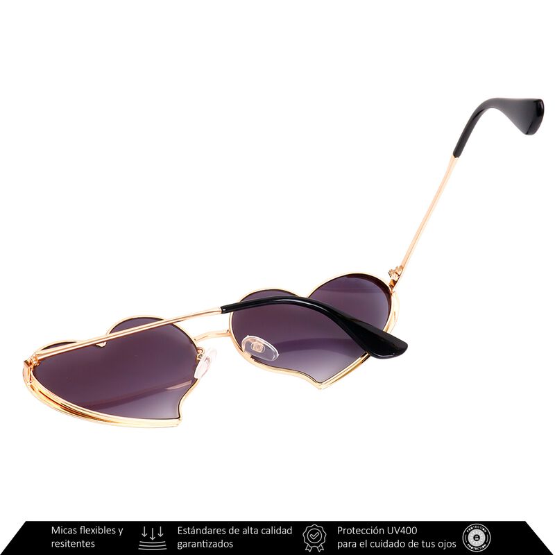 Lentes De Sol Xolek 132 Corazón Metálico Uv400 ... image number null