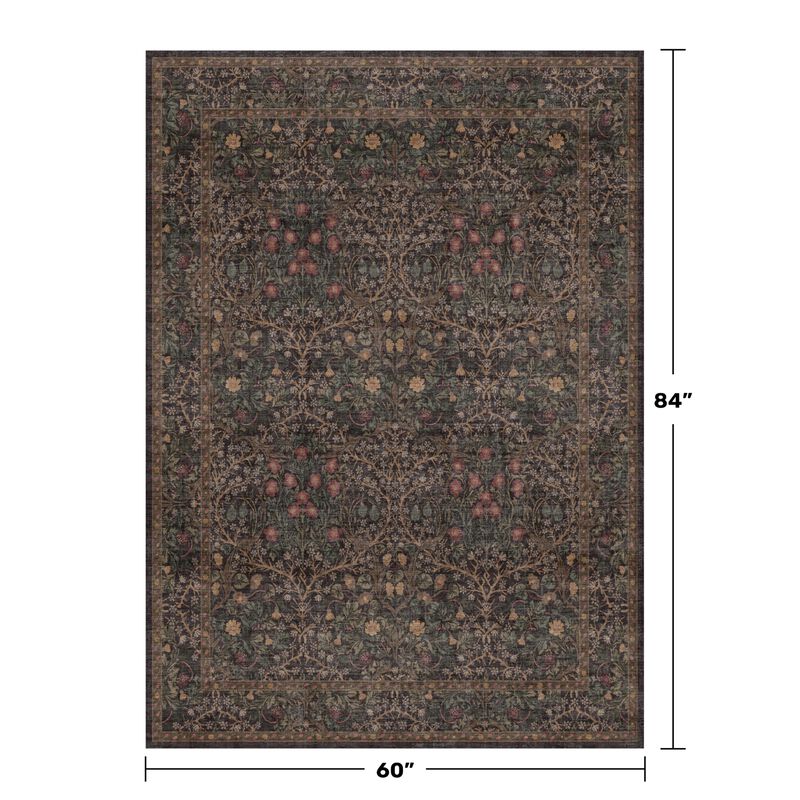 Alfombra Hazo Haus 178 cm &times; 147 cm Lavable Con ... image number null