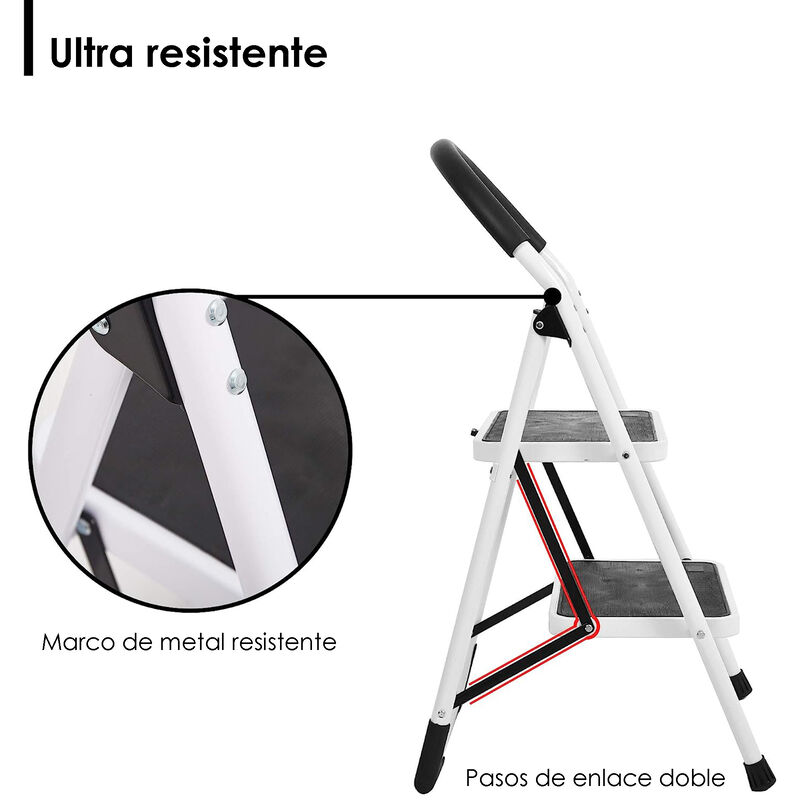 Escalera plegable 2 peldaños Aquila 150 Kg Anti... image number null