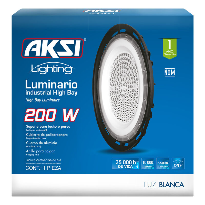 Luminario Colgante Aksi LED 200W High Bay image number null
