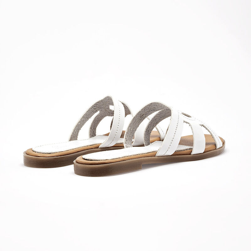 Been Class sandalia piso para mujer blanco cod ... image number null