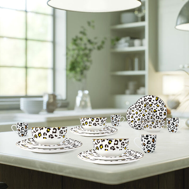Vajilla Animal Print Ideen 16 Piezas para 4 Per... image number null
