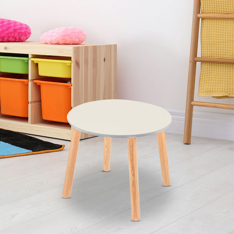 Mesa Infantil de Madera Circular para Niños-Ost... image number null