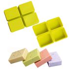 Moldes Para Jab&oacute;n Yrihjixq 2 Pzas 8 &times; 6 &times; 4 cm Silicona 4 Cavidades