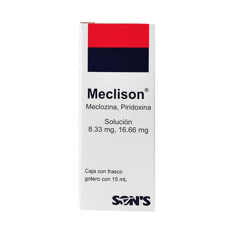 Meclison Meclozina, Piridoxina 8.33/16.66mg Sol... image number null