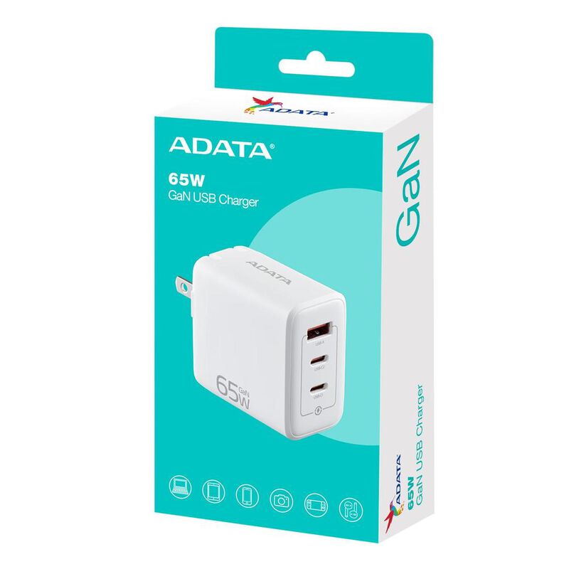 Cargador AC ADATA 65W GAN Universal USB-C para ... image number null