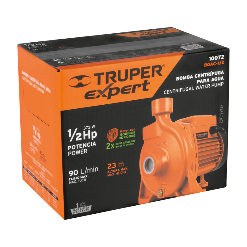 Bomba Centr&iacute;fuga para Agua Modelo Europeo 1/2 H... image number null