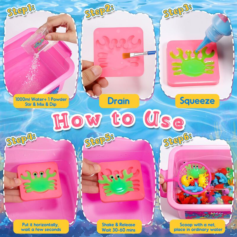 Kit De Juguetes En Gel Aqua Water Para Ni&ntilde;os Md... image number null