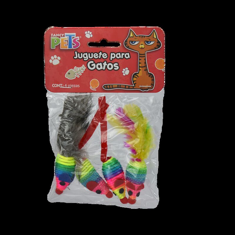 Fancy Pets Juguete De Rat&oacute;n Para Gato 4 Piezas image number null