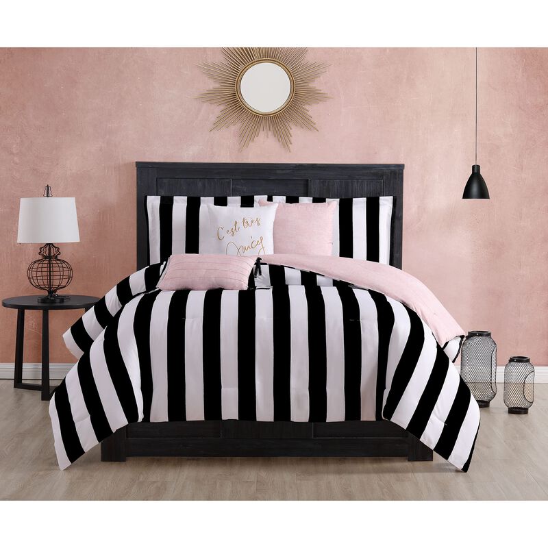 Juego De Edred&oacute;n Juicy Couture Twin De 5 Piezas... image number null