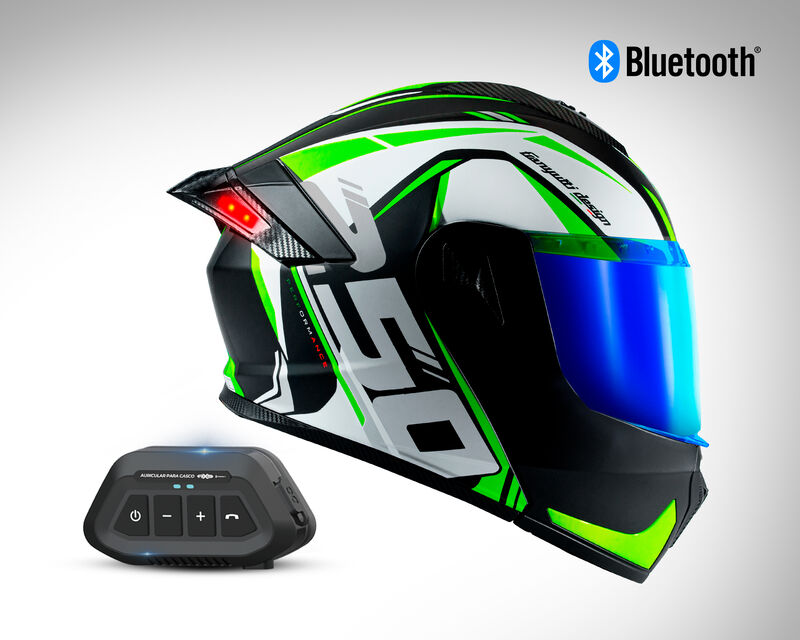 Casco Certificado Abatible Tekken Talla Xl Con ... image number null