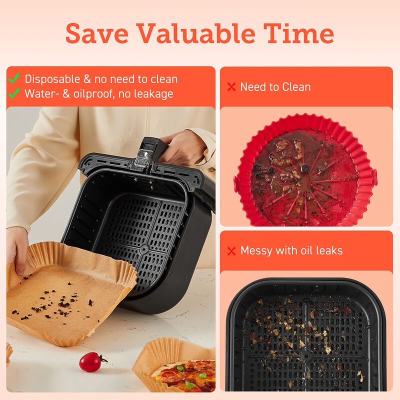 Forros Para Freidora Air Fryer Cosori, 100 Unid... image number null