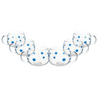 Set 6 Tazas Cristal Planetas Azules Ideen 410 Ml