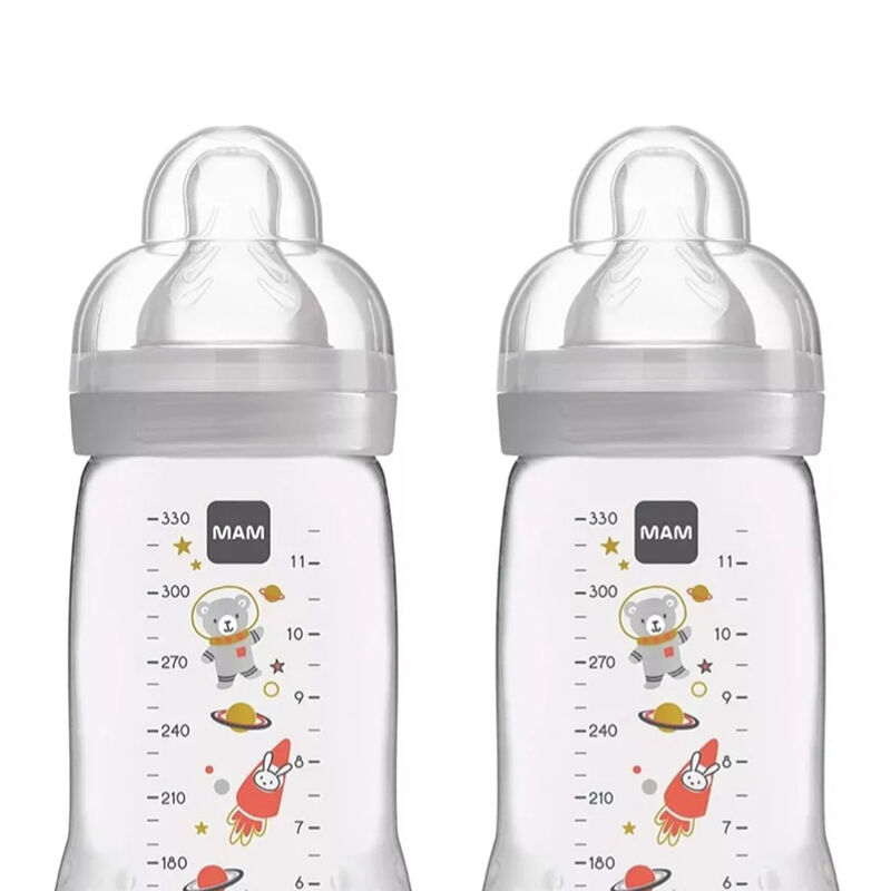 Biber&oacute;n Mam Antic&oacute;licos 11oz 2pz Gris Space image number null