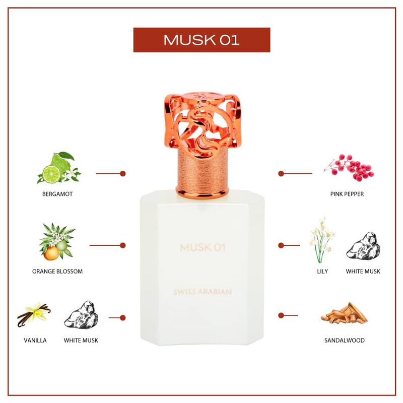 Perfume Swiss Arabian Musk 01 Eau De Parfum Par... image number null