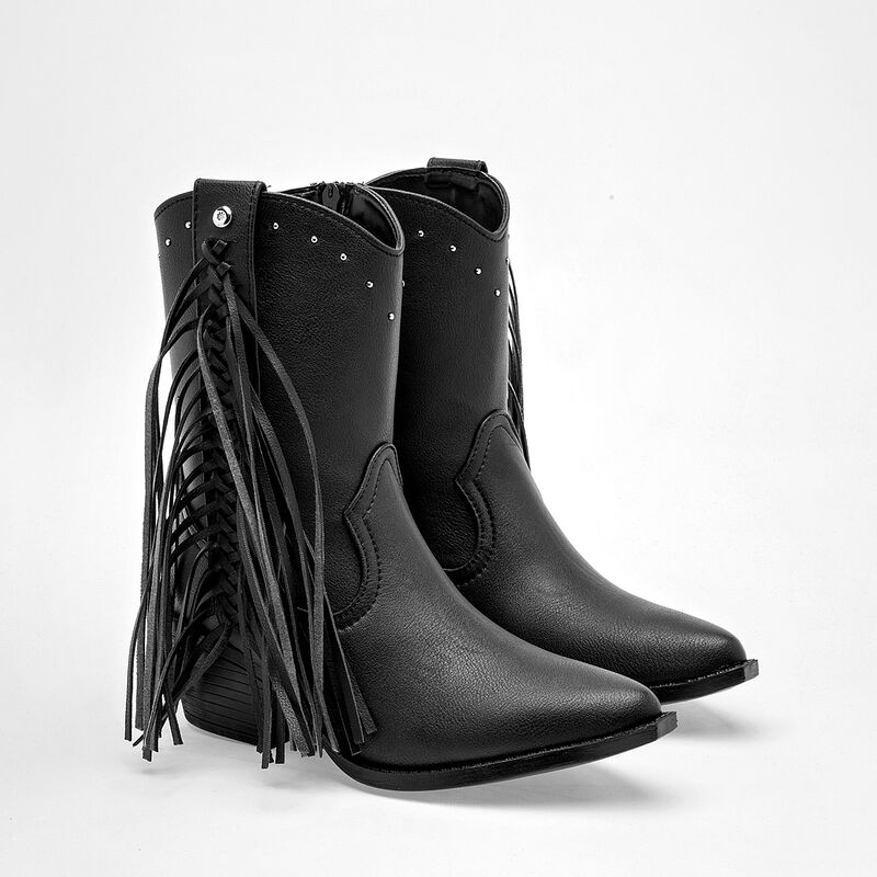 Moramora Bota para mujer negro image number null