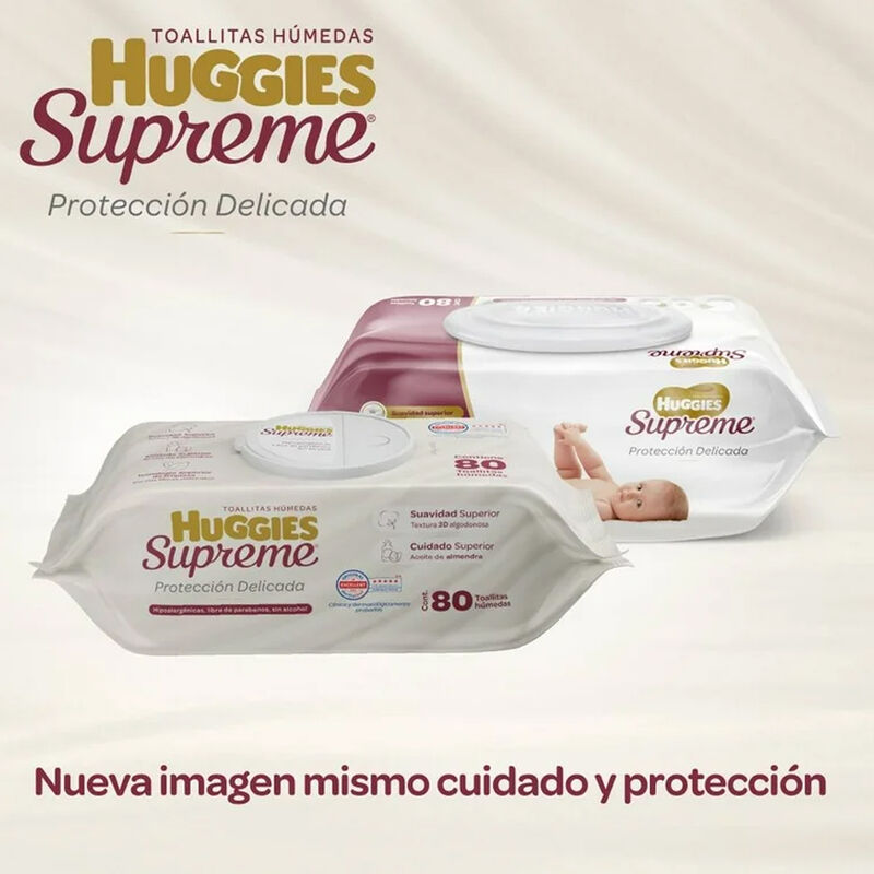 Huggies Supreme Toallitas Humedas Para Bebé 480... image number null
