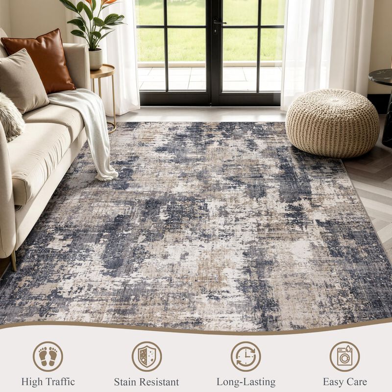 Alfombra Sasttie 122x152 Cm Lavable Con Dise&ntilde;o ... image number null