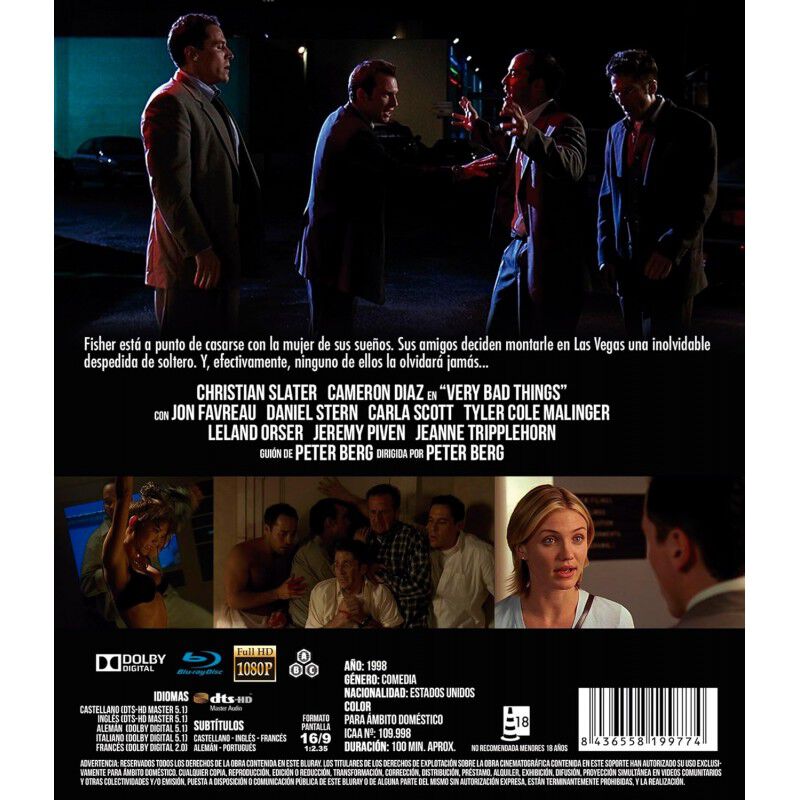 Cosas Muy Malas [blu-ray] (1998) image number null