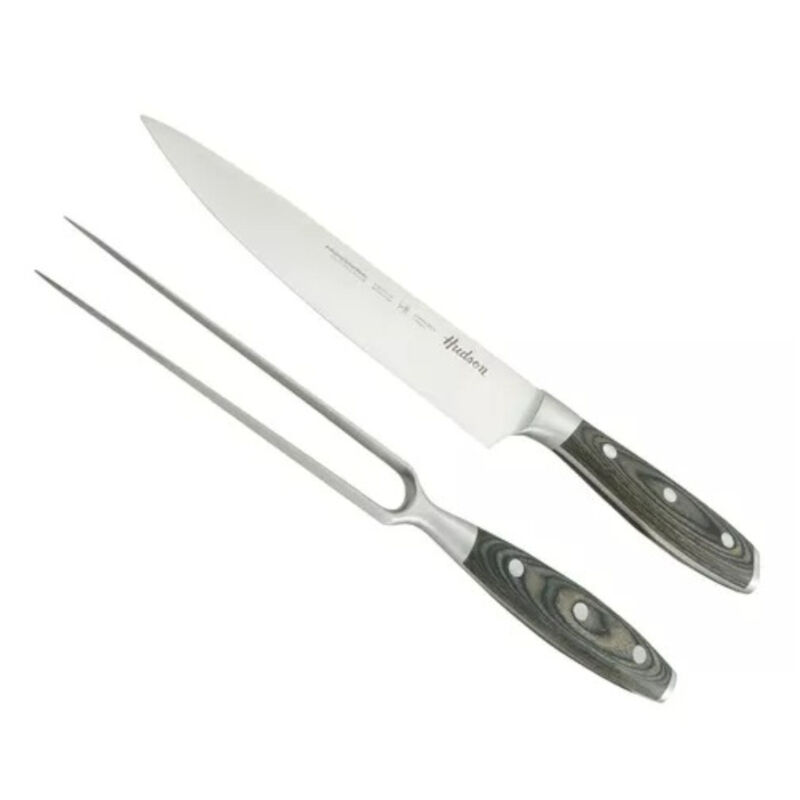 Cuchillo y Trinche Asador HUDSON mango madera 2... image number null