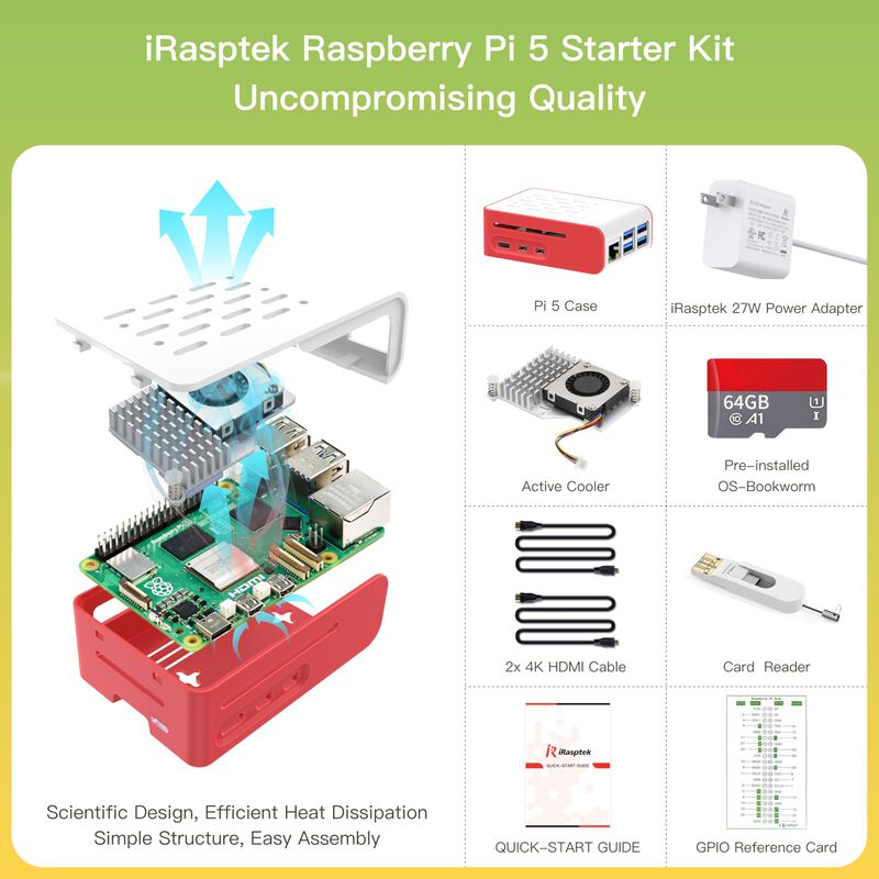 Kit De Inicio Para Raspberry Pi 5 4 Gb Ram 64 G... image number null