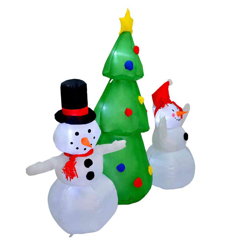 Inflable Navidad Mu&ntilde;eco Nieve 1.65m Decoracion ... image number null