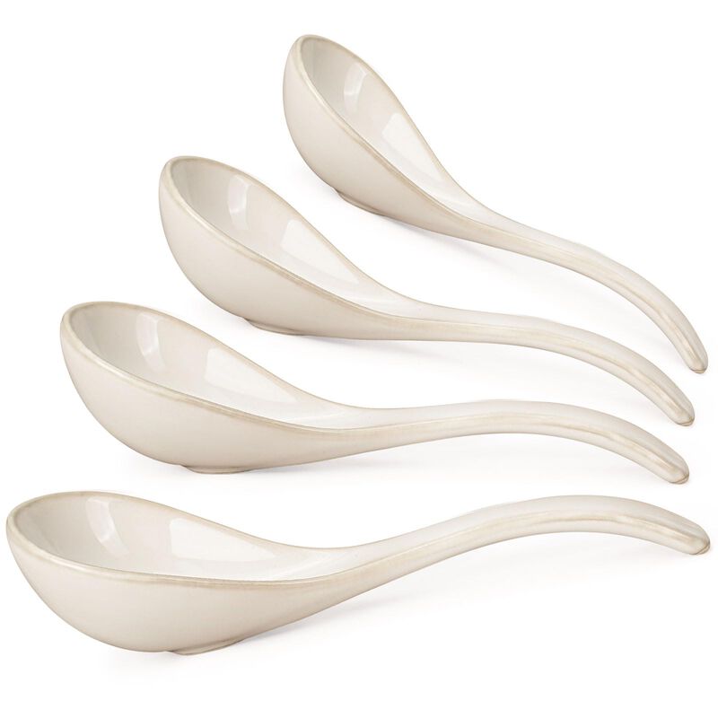 Cucharas Artena 17 cm Juego De 4 En Blanco Crem... image number null