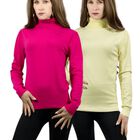 Set De 2 Sueteres Mujer De Cuello Alto Sueteres Dama SUET-1023-PX2 Variedad De Colores Sweaters