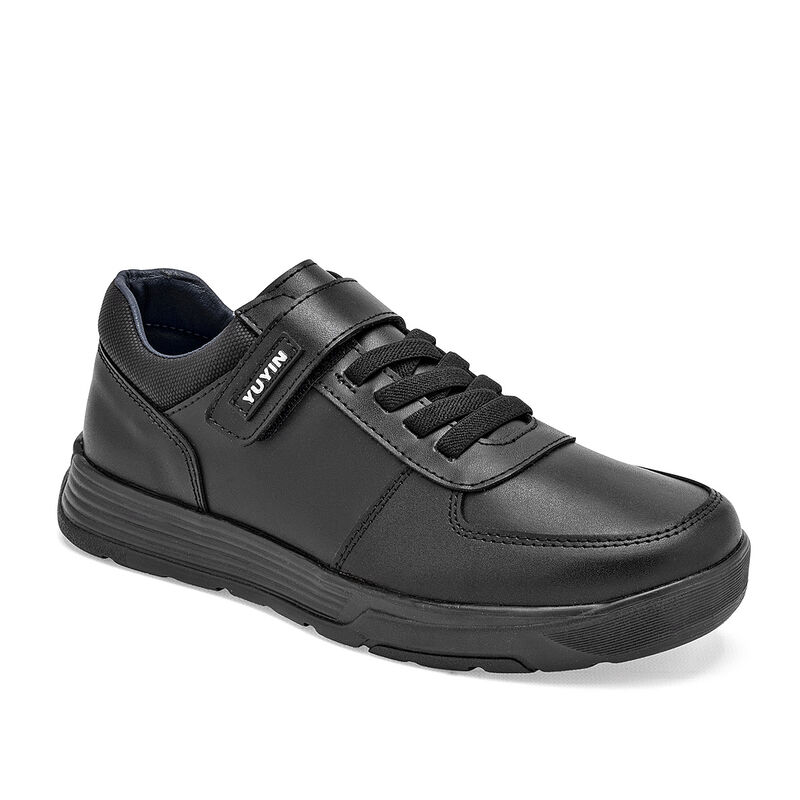 Yuyin Zapato casual para joven. Negro, agujeta ... image number null