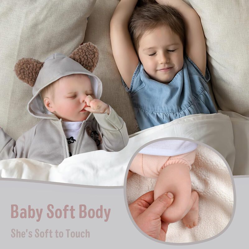 Mu&ntilde;eca Reborn Jizhi Realistic Girl De 43 Cm Con... image number null