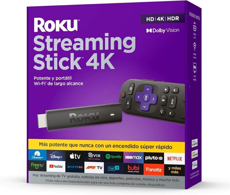 Roku Streaming Stick Plus 4K 2025 Negro 8296100... image number null