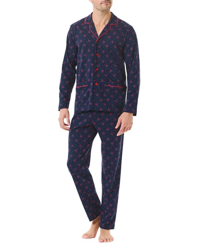 Pijama Vivo Punto Azul Marino image number null