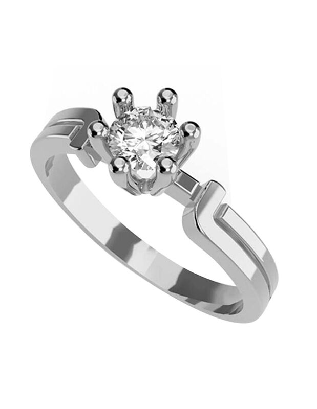 Anillo de Compromiso de 14K con Diamante de Lab... image number null