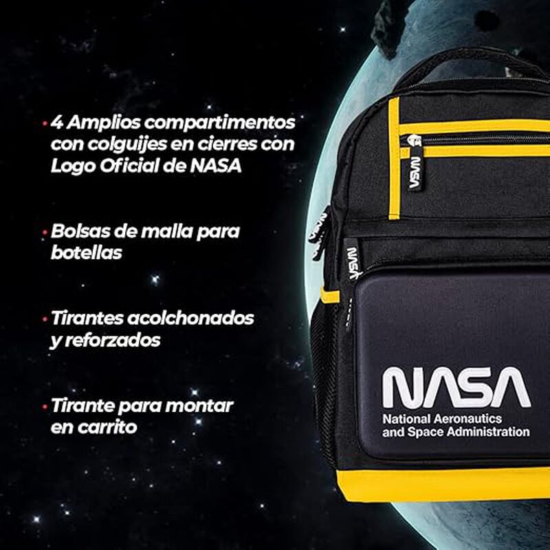 TechZone Mochila Escolar con Logo Oficial de NA... image number null