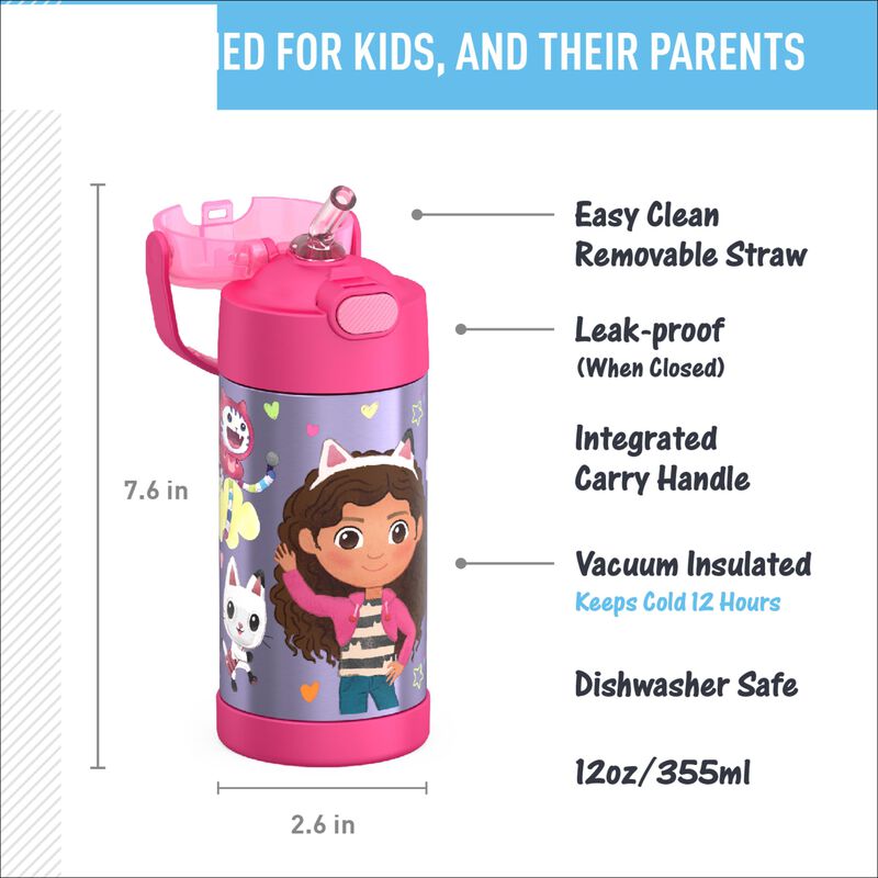 Botella De Agua Thermos Funtainer Gabby's Dollh... image number null