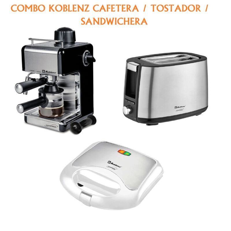Combo Koblenz Cafetera Espresso / Tostador / Sa... image number null