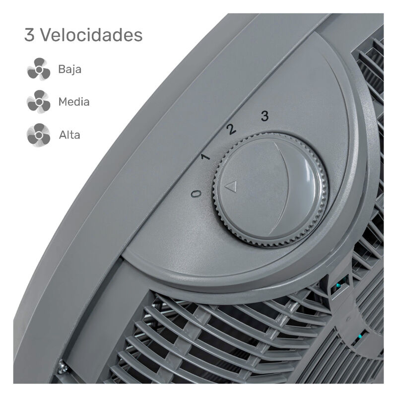 Kit Set 2 Ventiladores Piso 23' 5 Aspas Potente... image number null